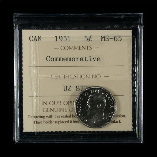 1951 Five Cents - Commemorative