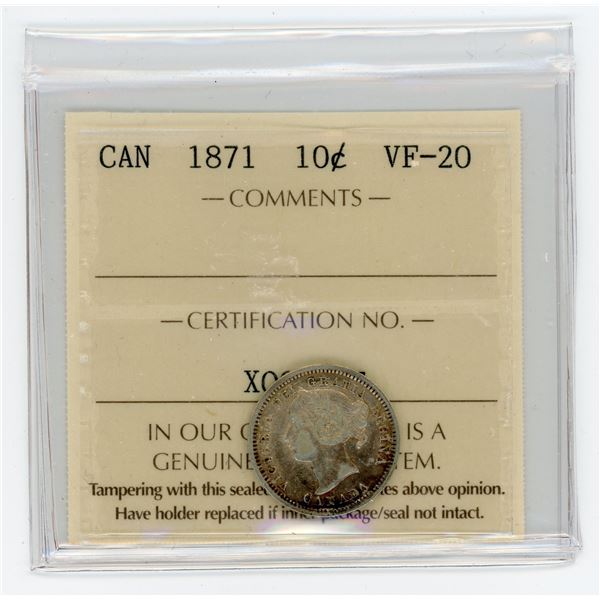 1871 Ten Cents