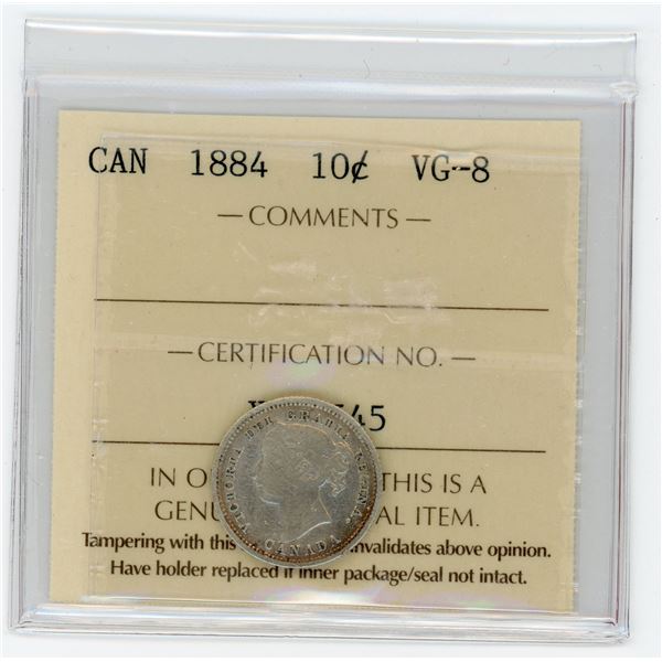 1884 Ten Cents