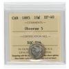 Image 1 : 1885 Ten Cents - Obverse 5
