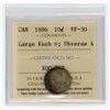 Image 1 : 1886 Ten Cents - Large Knobbed 6