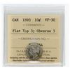 Image 1 : 1893 Ten Cents - Flat Top 3