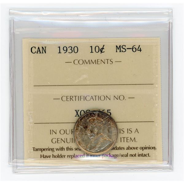 1930 Ten Cents