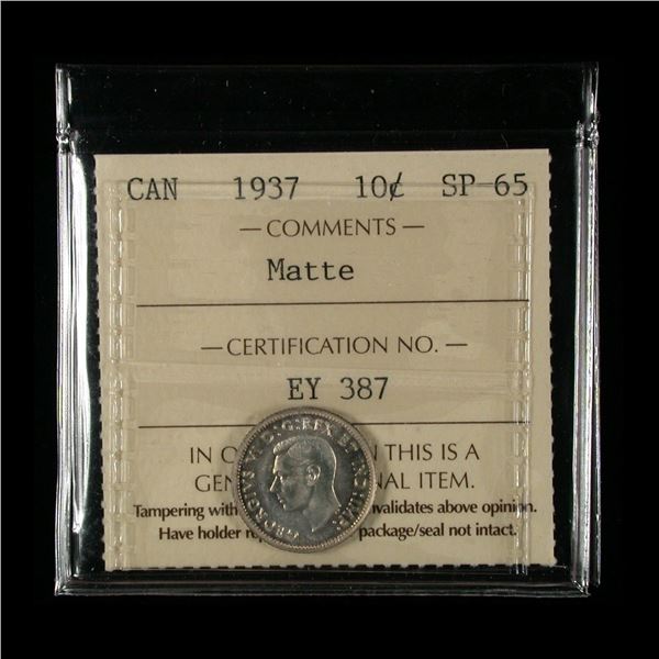 1937 Ten Cents - Specimen
