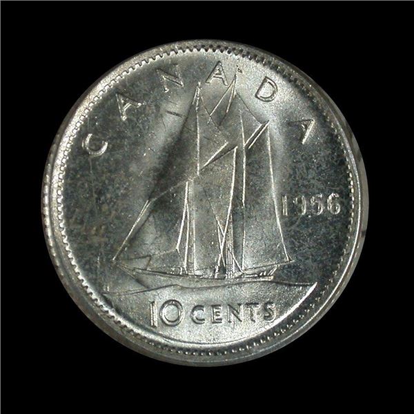 1956 Ten Cents - Dot Variety