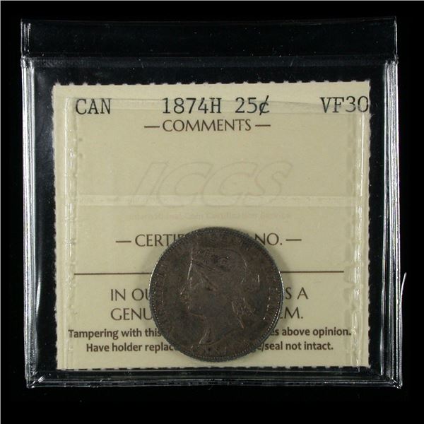 1874H Twenty-five Cents