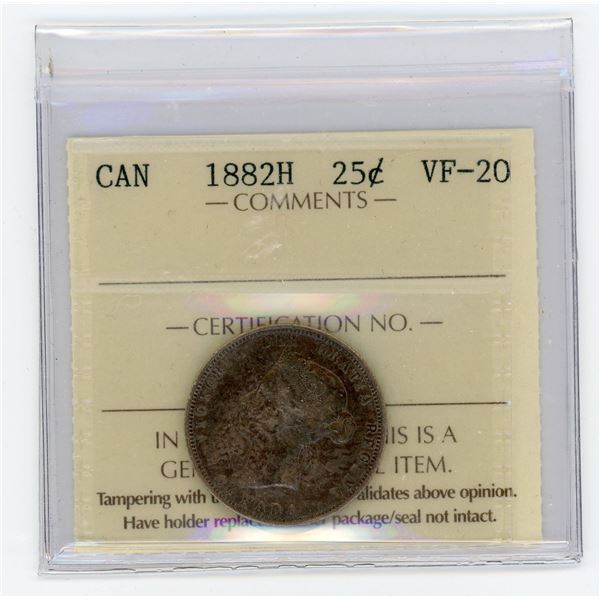 1882H Twenty-five Cents