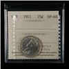 Image 2 : 1911 Twenty-five Cents - Specimen
