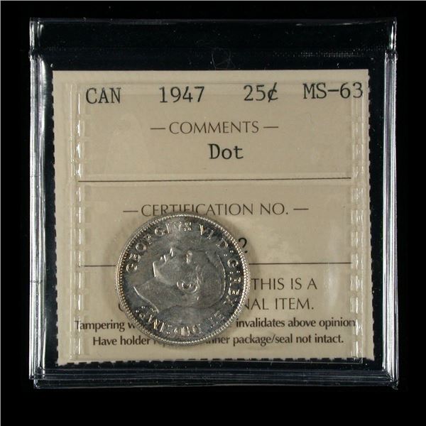 1947 Dot Twenty-five Cents