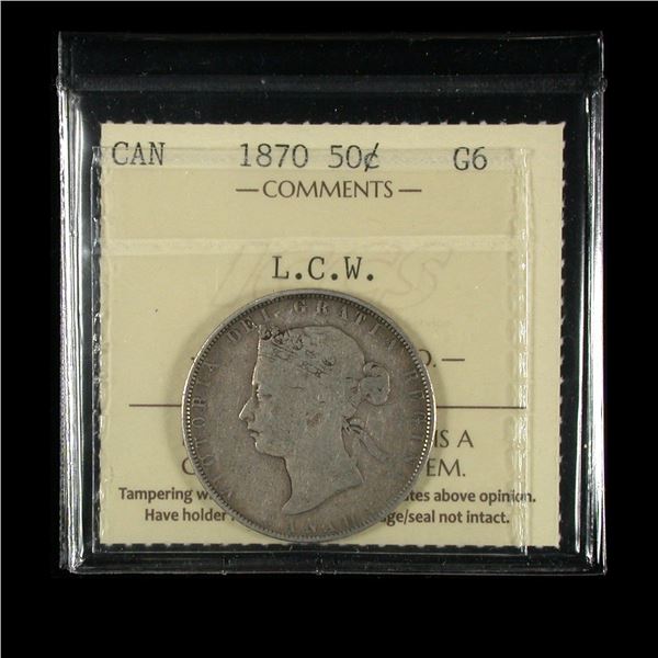 1870 L.C.W. Fifty Cents