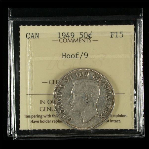 1949 Fifty Cents - Hoof over 9
