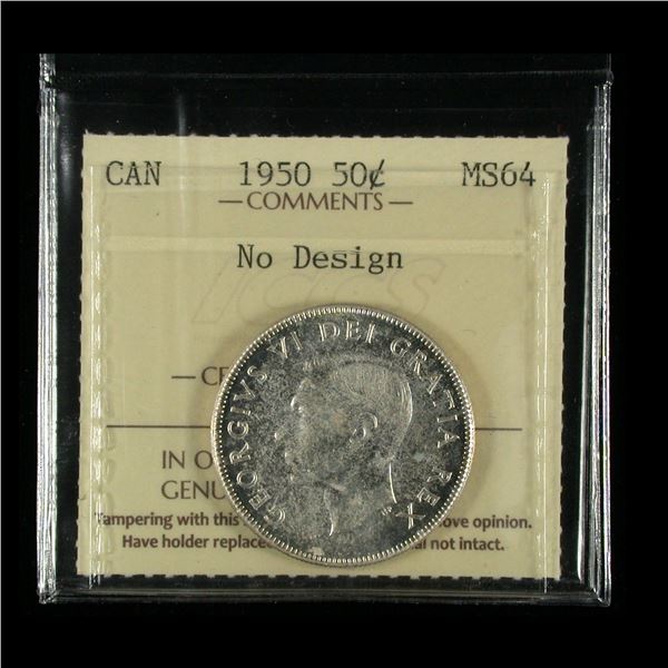 1950 Fifty Cents - No Design 0