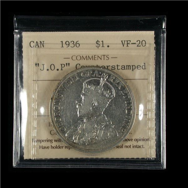 1936 JOP Silver Dollar