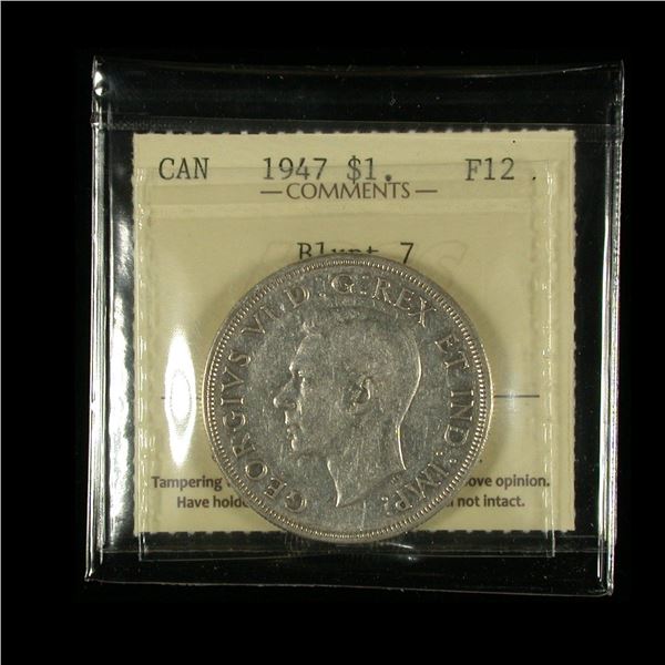 1947 Silver Dollar - Blunt 7
