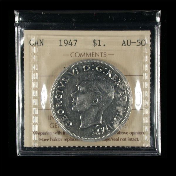 1947 Silver Dollar - Maple Leaf