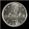 Image 2 : 1947 Silver Dollar - Maple Leaf, Double HP