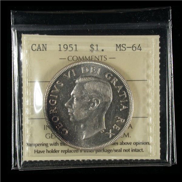 1951 Silver Dollar