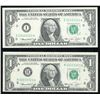 Image 1 : United States $1, 1974 Matched Pair
