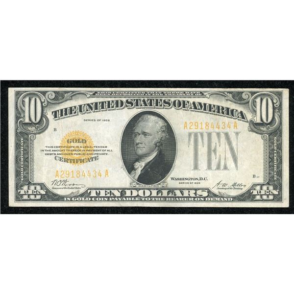 United States $10, 1928 Gold Certificate