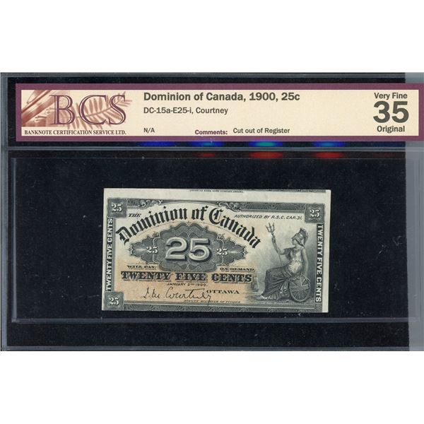 Dominion of Canada 25 Cents, 1900