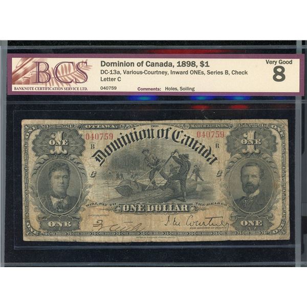 Dominion of Canada $1, 1898