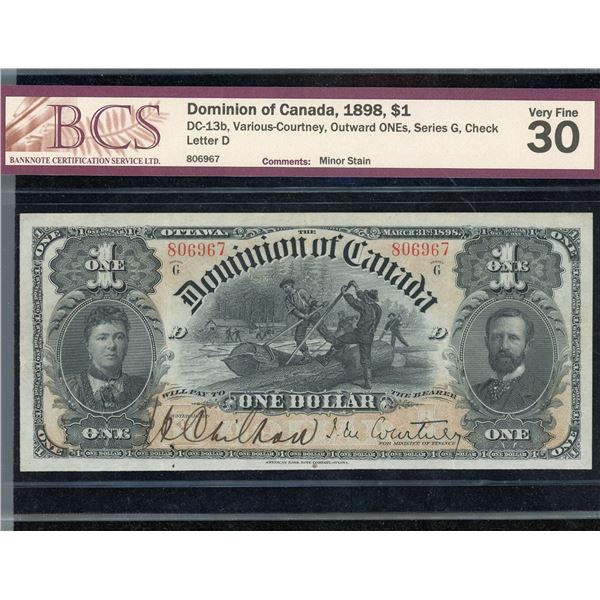Dominion of Canada $1, 1898