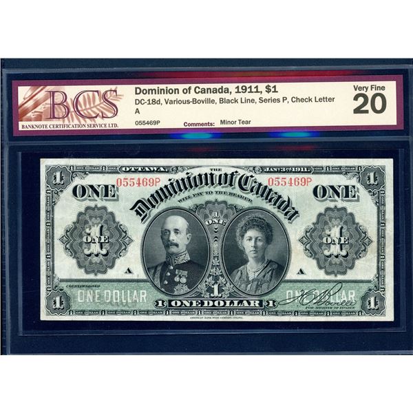 Dominion of Canada $1, 1911