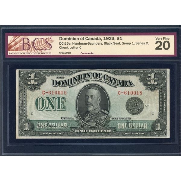 Dominion of Canada $1, 1923