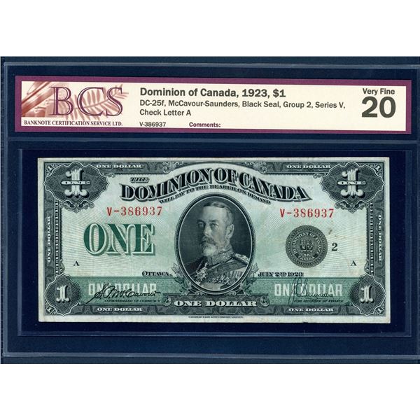 Dominion of Canada $1, 1923