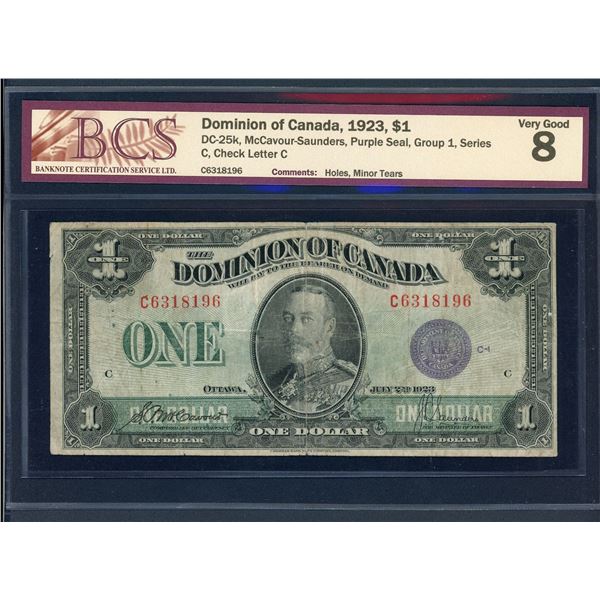 Dominion of Canada $1, 1923