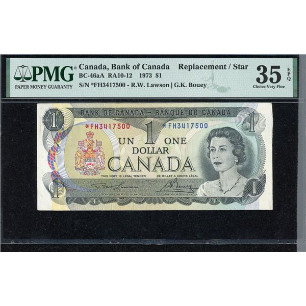 Bank  of Canada $1 1973, *FH Replacement