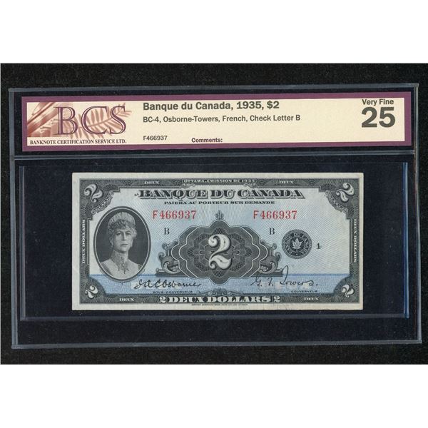 Bank of Canada $2, 1935