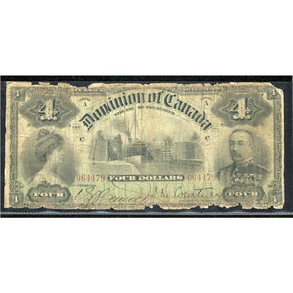Dominion of Canada $4, 1900