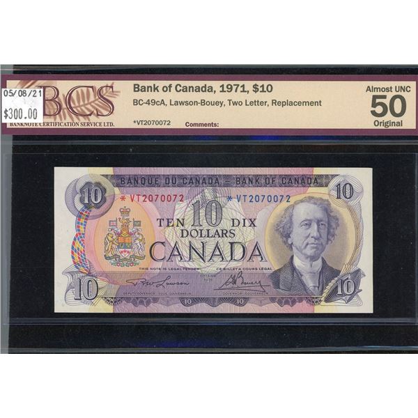 Bank of Canada $10, 1971