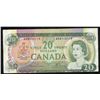 Image 1 : Bank of Canada $20, 1969 - Cut out of Register