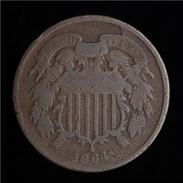 United States 2 Cents 1864 - 90° Die Rotation Error