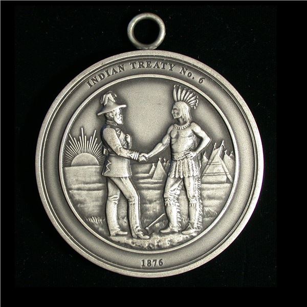 A Very Scarce Indian Treaty Centennial Medal of 1976