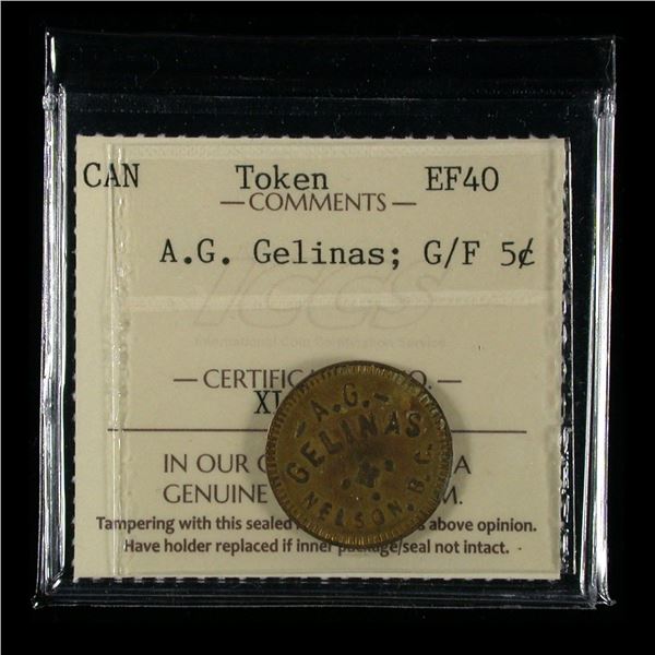 Token A.G. Gelinas - Nelson, B.C.