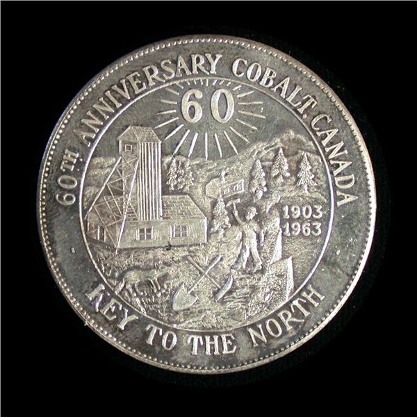 Cobalt, Ontario 1963 Silver 60th Anniversary Medal