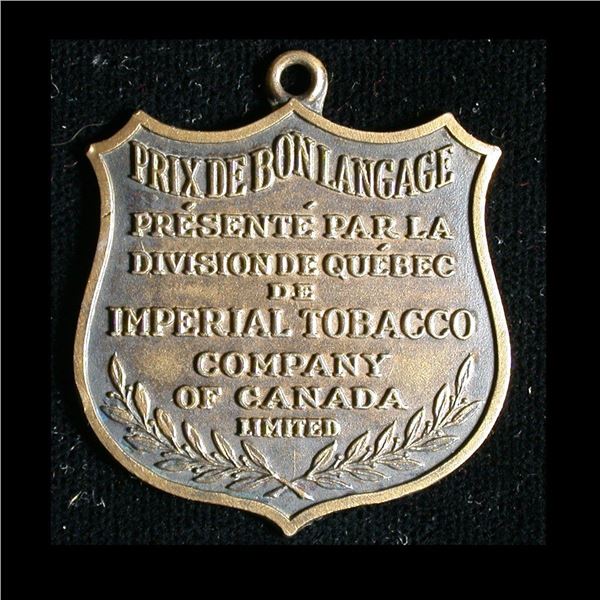 Imperial Tobacco Company of Canada - Silver Prize Fob