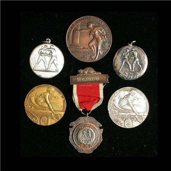 A Remarkable Group of Medals to a Canadian Boxer, including Gold