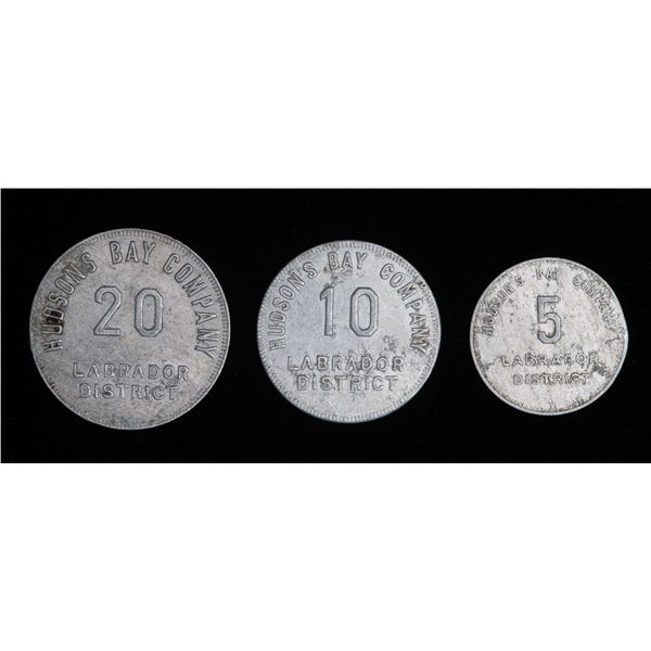 Hudson's Bay Company Labrador Tokens, Set of 3