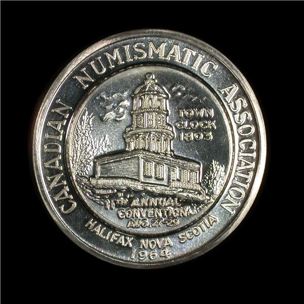 Canadian Numismatic Association 1964 Convention Medal in Silver, Halifax