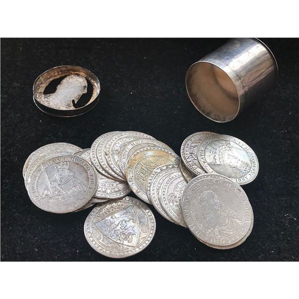 An Extraordinary Set of English Silver Counters, c.1620