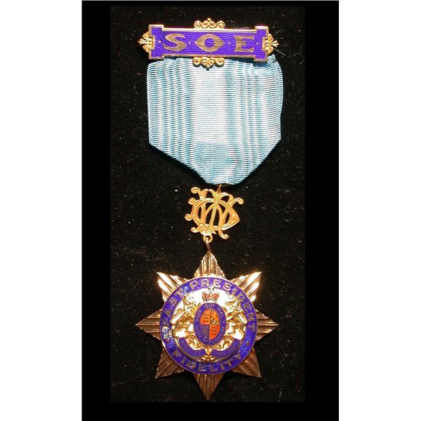 A Lovely Regina Sons of England Badge in Gold, 1915