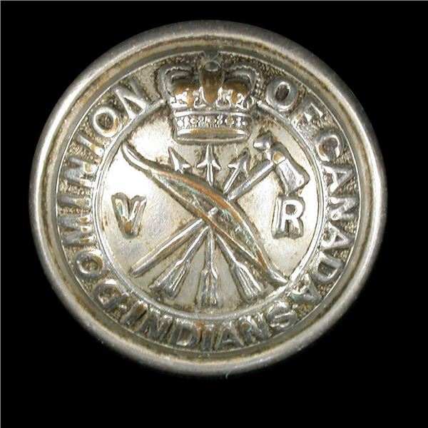 Dominion of Canada Indians Uniform Button, 1880-1900