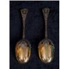 Image 3 : A Lovely Pair of English Gilt Sterling Spoons, 1868