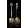 Image 4 : A Lovely Pair of English Gilt Sterling Spoons, 1868