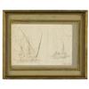 Image 4 : Nicolas Marie Ozanne, Ink on paper, Boat Sketch