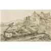 Image 1 : Samuel Prout, Pencil on paper, Boat on a Beach